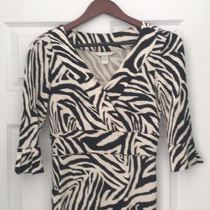Super cute zebra print Diane von Furstenberg dress